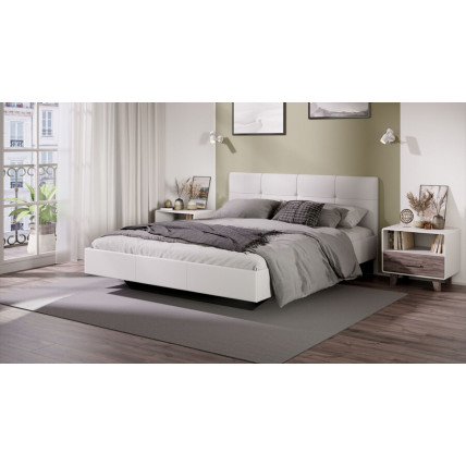 Кровать без ПМ «Элис» Тип 1 (без подъемного механизма) Исп.2 Белая