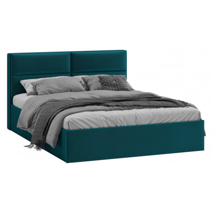 Кровать без ПМ «Глосс» Тип 1 (без подъемного механизма) Велюр Confetti Izumrud