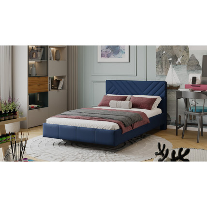 Кровать без ПМ «Дэлли» Тип 1 (без подъемного механизма) Велюр Confetti Blue
