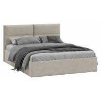 Кровать с ПМ «Глосс» Тип 1 (с подъемным механизмом) с заглушиной Микровелюр Jercy Cream