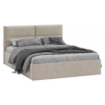 Кровать с ПМ «Глосс» Тип 1 (с подъемным механизмом) с заглушиной Микровелюр Jercy Cream