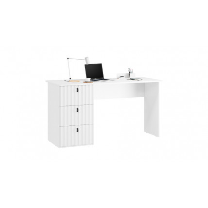 Стол письменный «Тиффани» Тип 2 - 415.012.000 Белый снег, Белый софт