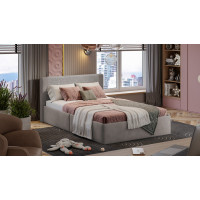 Кровать «Тейлор» Микровелюр Linea Grande 25/Connect 25 (мокко)