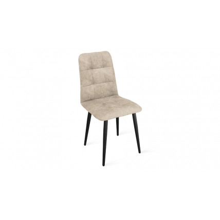Стул «Аспен» К1С Черный муар, Микровелюр Wellmart Dark Beige
