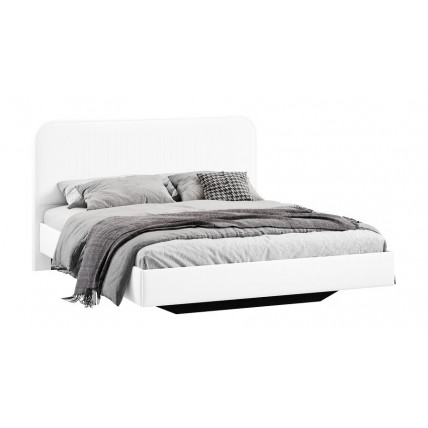 Кровать без ПМ «Тиффани» Тип 1 (без подъемного механизма) Экокожа белая Polo