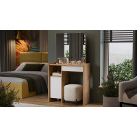 Стол туалетный «Дарси» Тип 1 Дуб Крафт золотой, Белый