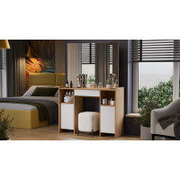 Стол туалетный «Дарси» Тип 2 Дуб Крафт золотой, Белый