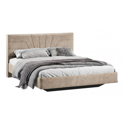 Кровать без ПМ «Пандора» Тип 1 (без подъемного механизма) Микровелюр Wellmart Dark Beige