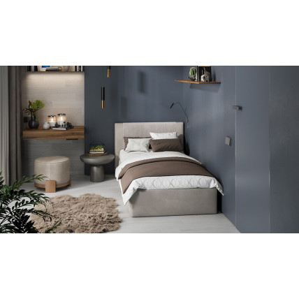 Кровать «Тейлор» Микровелюр Linea Grande 25/Connect 25 (мокко)