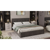 Спальный гарнитур «Порто» стандартный - ГН-393.000.8 Кашемир матовый, Кашемир сатин, Велюр Confetti Stone