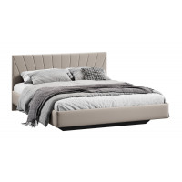 Кровать без ПМ «Эвори» Тип 1 (без подъемного механизма) Велюр Confetti Smoke