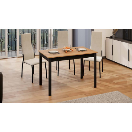 Стол обеденный «Блэйд» Тип 2 - 038.000.000 Черный, Дуб Крафт золотой