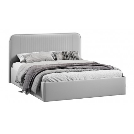 Кровать с ПМ «Тиффани» Тип 1 (с подъемным механизмом) Велюр Confetti Silver