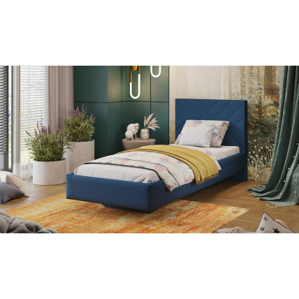 Кровать без ПМ «Кевия» Тип 1 (без подъемного механизма) Велюр Confetti Blue
