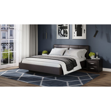 Кровать без ПМ «Элис» Тип 1 (без подъемного механизма) Исп.2 Темная