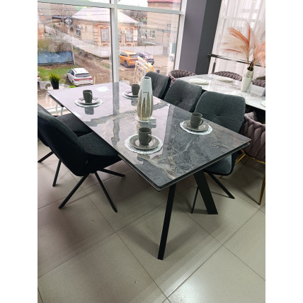 Стол Атлант-П R10 180/260*90 керамика 1категория опора 12 муар черный